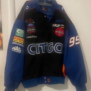 CITGO Men’s Racing Bomber Jacket - Black & Blue